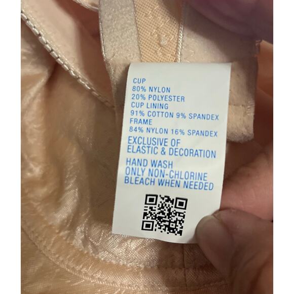 Classique NWT Wireless Pocket Bra 38B 772E Post Mastectomy Surgery Blush Beige - Picture 6 of 7